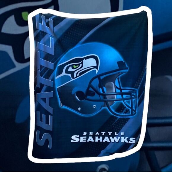 Northwest Company Seattle Seahawks Fleece Plush Blanket - Picture 3 of 7